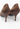Prada pumps in tobacco hue satin - hardware close-up