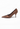 Prada pumps in tobacco hue satin - side view
