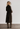 Prada vintage coat in brown suede - back view