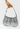 Prada vintage Cleo beaded bag in silver-toned silk satin - worn/try-on view