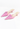 Prada vintage fringe kitten heels in Pink with  with tonal “PRADA” embroidery - angled view