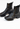 Prada vintage split sole boots in black leather, 1999 - angled view