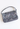 Prada small hand bag in gunmetal, lilac and seafoam tones sequins with patent leather handle - angled view