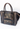 Prada vintage Vitello tote bag in brown distressed Leather studded with crystals - back view