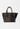 Prada vintage Vitello tote bag in brown distressed Leather studded with crystals - front view