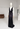 Roberto Cavalli maxi gown in black silk embellished with black sequins, 2007 - worn/try-on view