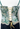 Roberto Cavalli underwear bustier in green with gold rope lace up, 2001 - back view