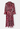 Roberto Cavalli vintage "Sex and The City" dress in giraffe-inspired print in deep burgundy and ivory tones silk - front view