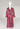 Roberto Cavalli vintage "Sex and The City" dress in giraffe-inspired print in deep burgundy and ivory tones silk - worn/try-on view