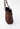 Salvatore Ferragamo mini shoulder bag in brown satin with crystal chain - side view