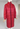 Chanel sport vintage puffer coat in berry-toned silk - worn/try-on view