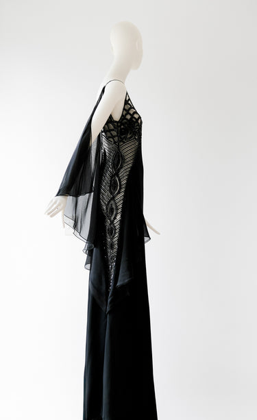 Valentino F/W 2006 Runway Side Mesh Gown