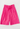 Valentino knee shorts in neon pink  wool-blend crepe - front view