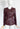 Versace hourglass jacket in burgundy leather, 2024 - worn/try-on view