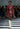 Versace hourglass jacket in burgundy leather, 2024 - worn/try-on view