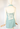 Versace x Dua Lipa mini halter dress in fresh pastel blue crepe - back view